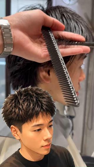 ショート メンズ 横浜/メンズ特化/ Farbe/田中颯斗のヘアスタイル