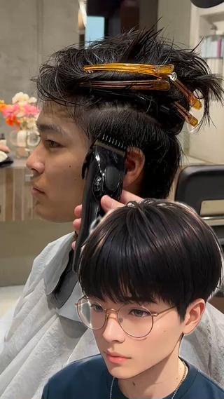 ショート メンズ 横浜/メンズ特化/ Farbe/田中颯斗のヘアスタイル