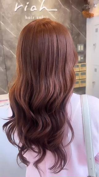 カラー 韓国レイヤー艶カラー ブリーチ otohaのヘアスタイル