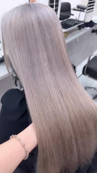 カラー 韓国レイヤー艶カラー ブリーチ otohaのヘアスタイル