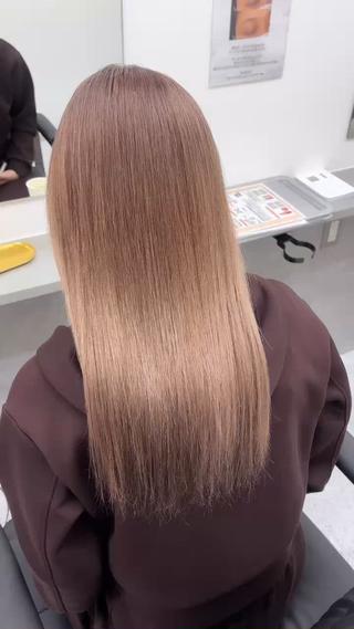 カラー 韓国レイヤー艶カラー ブリーチ otohaのヘアスタイル