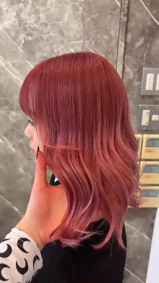 カラー レイヤー透明感カラー ブリーチ🎀オトハのヘアスタイル