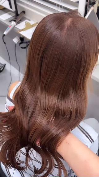 カラー 韓国レイヤー艶カラー ブリーチ otohaのヘアスタイル