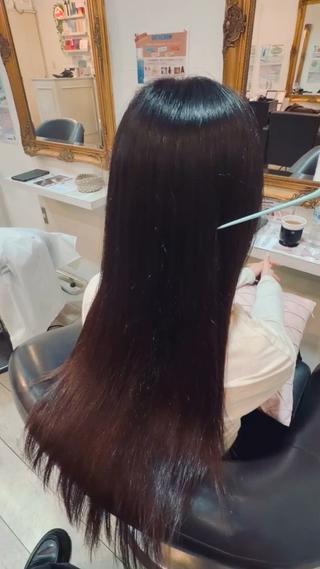 ロング ✨韓国風レイヤー✖️ 美髪矯正✨ユウヤのヘアスタイル