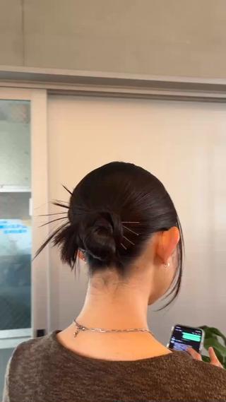 she. ハルカのヘアスタイル
