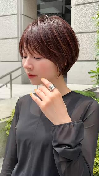 ショート 銀座/大人ショート /絶壁解消/若狭真央のヘアスタイル