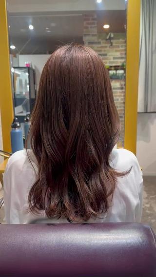 ロング カラー Saki💛心斎橋 髪質改善/艶カラーのヘアスタイル