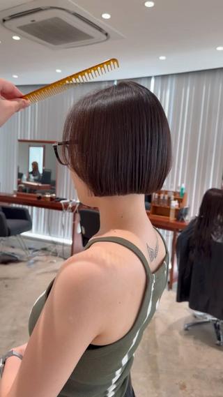 ショート 髪質改善/美髪矯正/ 小顔ボブNANAのヘアスタイル