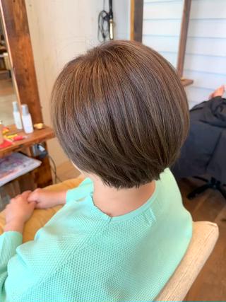 ショート カラー 逗子葉山 ナオイカイラのヘアスタイル