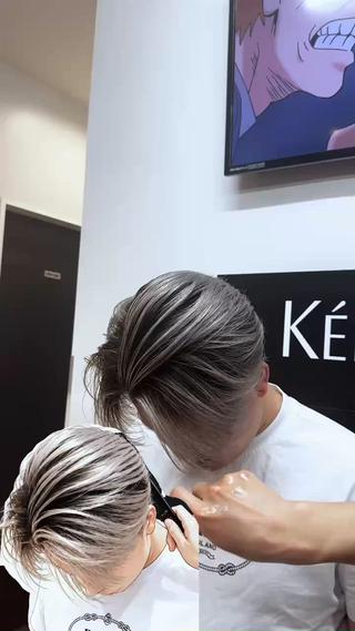 ショート カラー メンズ 【men's Lapis横浜】海人のヘアスタイル