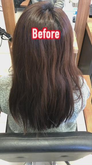 髪質改善・パーフェクトストレートを施術!
自然な丸み&艶々な仕上がりに!
手で乾かしただけの仕上がりとなります
(アイロン不使用・ブロー無し)
半年ほどはこの状態が続きます
(施術部分は半永久的にストレート)
最後のは施術から3ヶ月後の状態で!
普段は2ヶ月に一度カットカラーで
ご来店だったのですが状態が良すぎて
空いちゃった!笑
との嬉しいお言葉も頂けました
明日からご自身で乾かしてもこの仕上がりになります