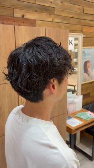 パーマ メンズ メンズパーマ/ウルフ /似合わせカット滉一のヘアスタイル