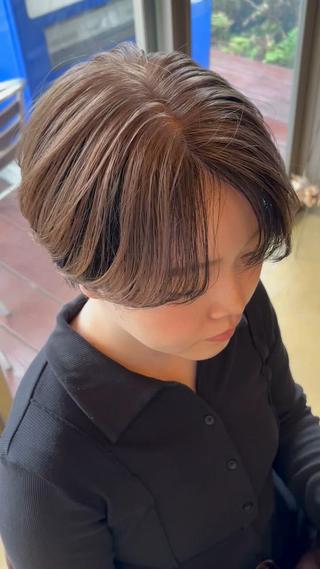 ショート カラー 髪質改善サロン soukiのヘアスタイル