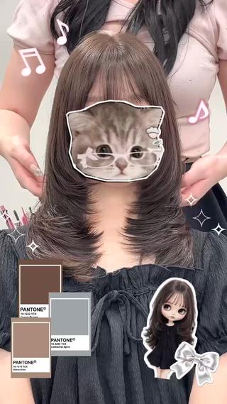 ロング ♡mao♡/顔周り /透明感カラー🎀のヘアスタイル