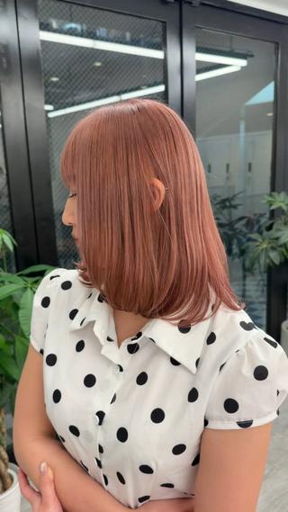 ミディアム 🌺ハイライトカラー 🌺HINAのヘアスタイル