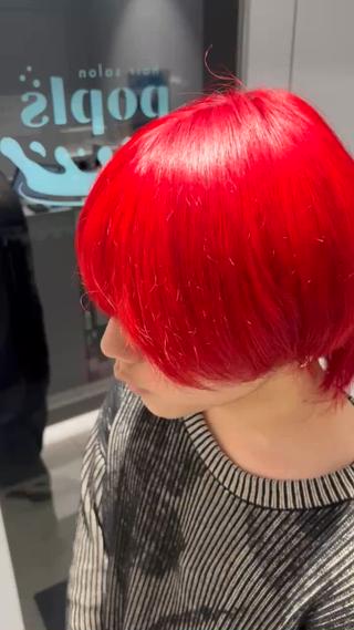 塩基系カラー
パキッとレッド

これから夏の今にピッタリ️ 