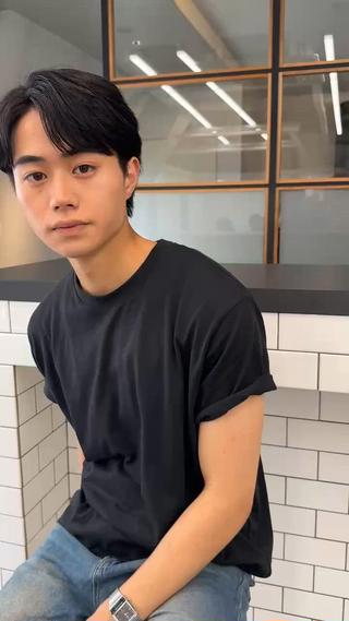 メンズ 韓国風パーマ特化 篠崎優也翔のヘアスタイル