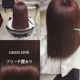 ブリーチしてても艶カラー
