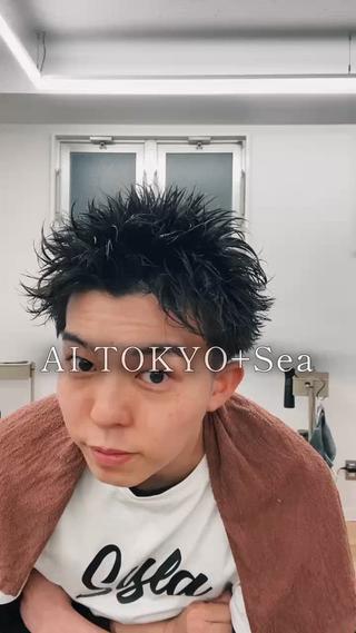 硬毛多毛でもパーマで動かせます。 