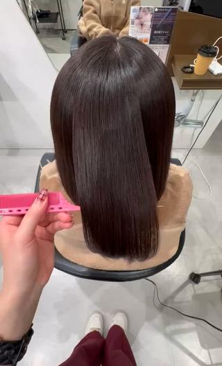 うねり・パサつき が乾かすだけで綺麗にまとまりますっ
 
