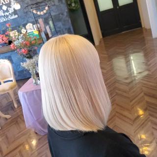 ミディアム カラー 小島　崇義 ブリーチお任せ下さいのヘアスタイル