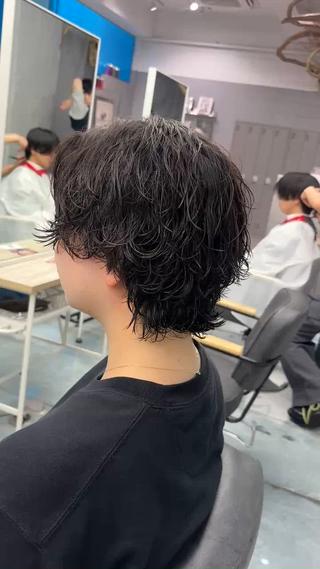ショート パーマ メンズ メンズパーマ/韓国 ヘア/Mino🤍のヘアスタイル