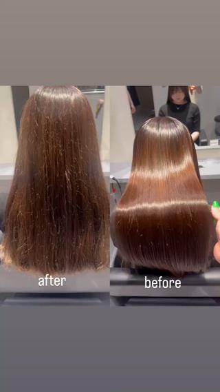 セミロング カラー レイヤー×艶髪特化 マネージャー安藤光司のヘアスタイル