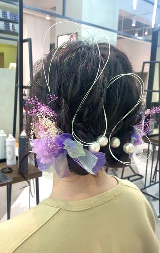 ミディアム ヘアアレンジ Kureha/ネイル トレンドヘアのマツエク・マツパデザイン