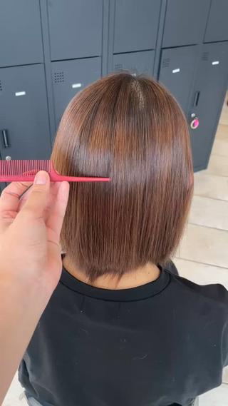 パーマ ダブルカラー/ 縮毛矯正🌼畔上のヘアスタイル