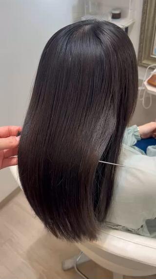 セミロング 🌕酸性縮毛矯正 高野竜🌕のヘアスタイル