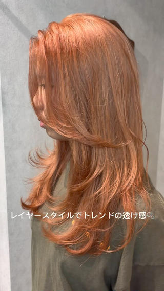 ロング カラー 透明感カラー🫧🎀 まりなのヘアスタイル