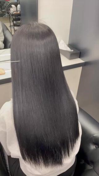 ロング カラー エクステ🩵ブリーチ 韓国ヘア🩵KAEのヘアスタイル