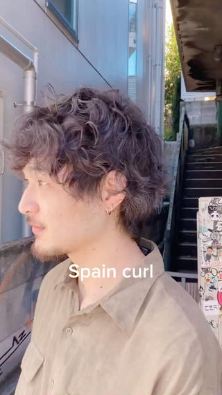 パーマ メンズ Spica 松岡のヘアスタイル