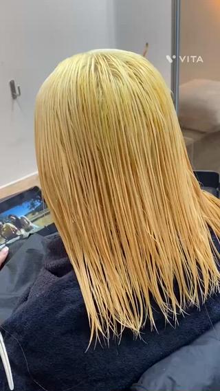 色落ちブロンドミルクティーベージュ 