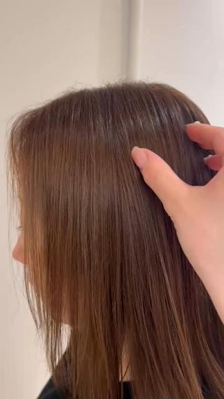 ブリーチなしのミルクティーベージュ
髪を最大限明るくして柔らかいミルクティーカラーにೀ