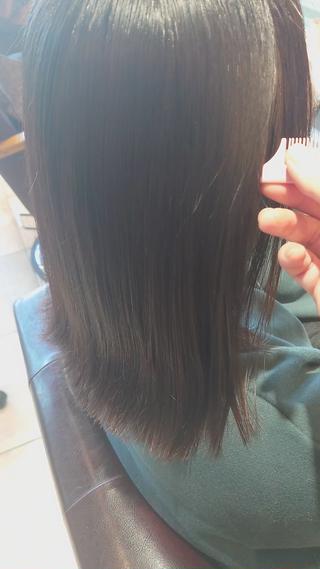 セミロング ヘアアレンジ カラー EARTH所沢店長 髪質改善 岡本 勇人のヘアスタイル