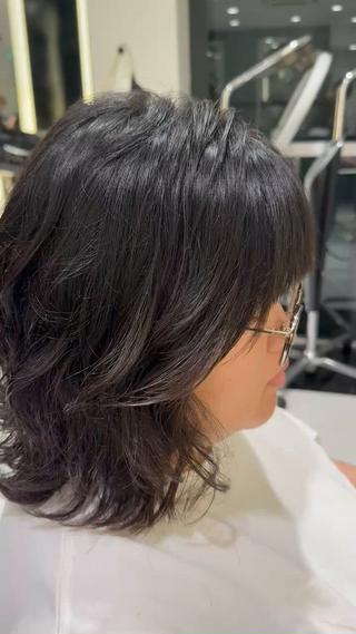 ミディアム パーマ 藤岡杏華 /垢抜け✂︎のヘアスタイル