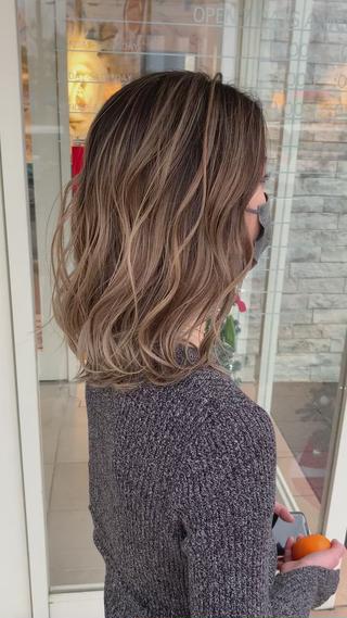 ミディアム カラー EARTH石巻店 尾形  裕のヘアスタイル