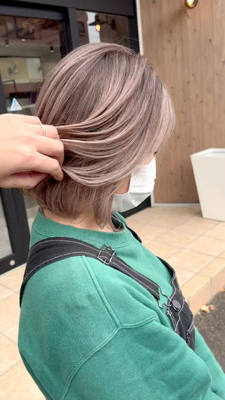 ミディアム カラー EARTH石巻店 尾形  裕のヘアスタイル