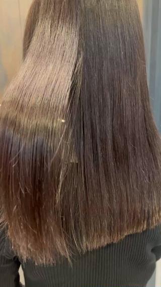 セミロング 工藤 希のヘアスタイル
