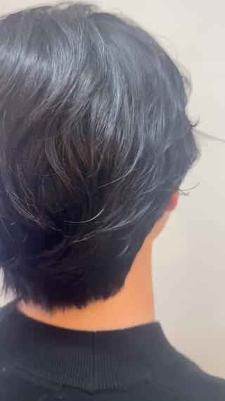 パーマ メンズ 青木 順のヘアスタイル