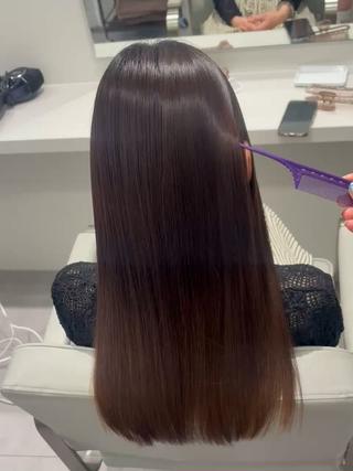 ロング 加藤 麻夢のヘアスタイル