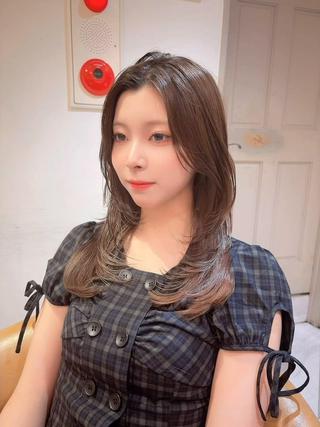 セミロング 🎀高級感レイヤー 透明感カラー/慎太郎のヘアスタイル