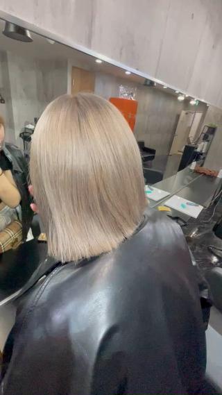 ショート カラー NINE+/代表 ブリーチ特化型サロンのヘアスタイル