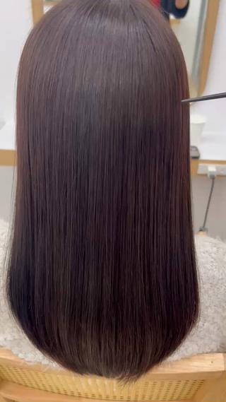 セミロング 渋谷 縮毛矯正 髪質改善 今泉ひろきのヘアスタイル