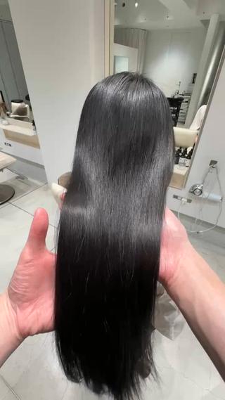 ロング ブリーチ縮毛矯正 地毛風縮毛矯正/吉田のヘアスタイル