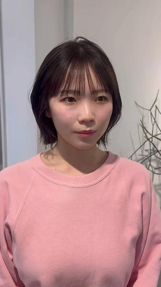 セミロング 新宿/顔周りカット +レイヤー=しずく♩のヘアスタイル