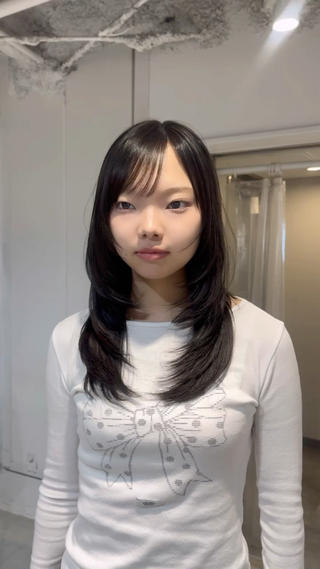 セミロング 100%可愛い顔周り 💓レイヤー/しずくのヘアスタイル