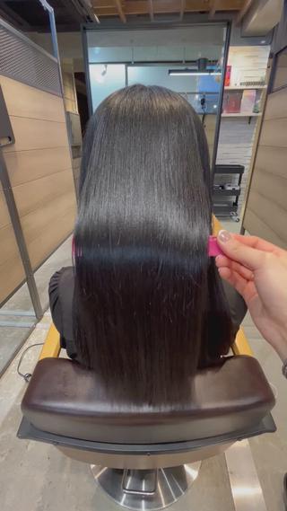 ロング 髪質改善 永田零亜のヘアスタイル