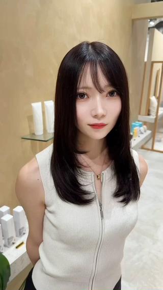 セミロング カラー ヘアアレンジ ✨艶髪✨ 吉田誠のヘアスタイル